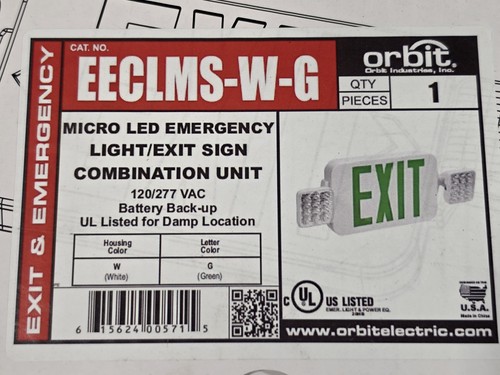 Orbit eeclms micro led - eeclms-w-g,