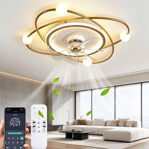Modern orbit ceiling fan - modern, light
